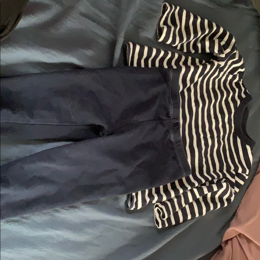 Girl Toddler Striped Long Sleeve and Leggings